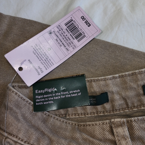 Wild Fable tan distressed women's jeans, size 0. - Picture 8 of 9